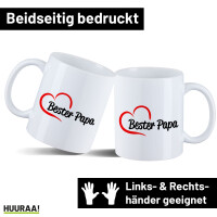 Kaffeetasse Bester Papa Herz 330ml