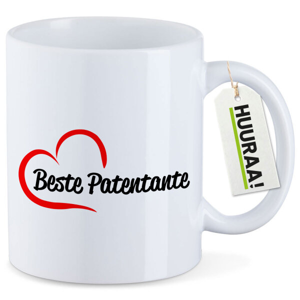 Kaffeetasse Beste Patentante Herz 330ml