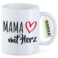 Kaffeetasse Mama mit Herz 330ml