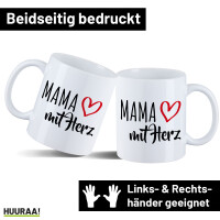 Kaffeetasse Mama mit Herz 330ml