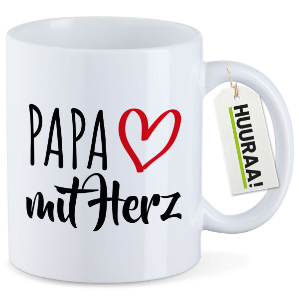 Kaffeetasse Papa mit Herz 330ml