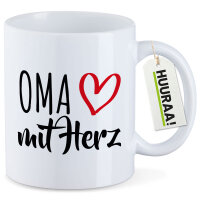 Kaffeetasse Oma mit Herz 330ml