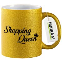 Glitzertasse Shopping Queen  330ml