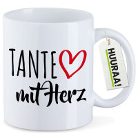 Kaffeetasse Tante mit Herz 330ml