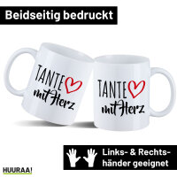 Kaffeetasse Tante mit Herz 330ml
