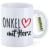 Kaffeetasse Onkel mit Herz 330ml