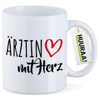 Kaffeetasse Ärztin mit Herz 330ml