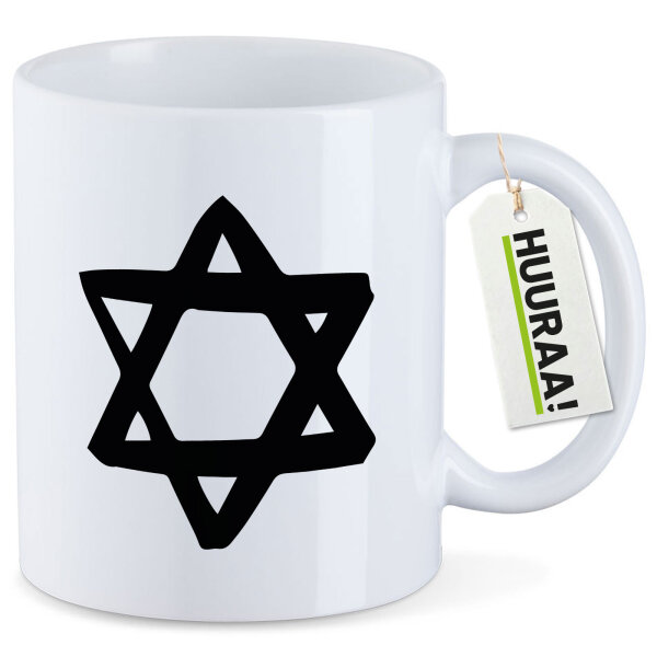 Kaffeetasse Davidstern Judentum 330ml