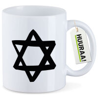 Kaffeetasse Davidstern Judentum 330ml