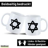 Kaffeetasse Davidstern Judentum 330ml