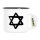 Emaille Tasse Davidstern Judentum 300ml Vintage Emaille Becher