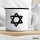 Emaille Tasse Davidstern Judentum 300ml Vintage Emaille Becher