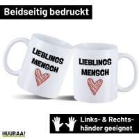 Kaffeetasse Lieblingsmensch Herz 330ml