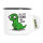 Emaille Tasse All friends are dead T-Rex 300ml Vintage