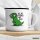Emaille Tasse All friends are dead T-Rex 300ml Vintage