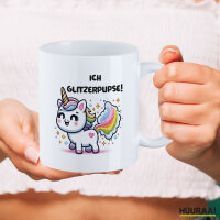 Kaffeetasse Ich Glitzerpupse Einhorn 330ml