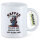 Kaffeetasse Kaffee weil morgens keinen Mord Sensenmann 330ml