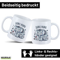 Kaffeetasse Danke Mama Elefanten 330ml