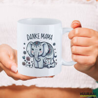 Kaffeetasse Danke Mama Elefanten 330ml