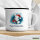 Emaille Tasse Süßer Hase Frohe Weihnachten 300ml Vintage