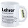 Kaffeetasse Lehrer Definition 330ml