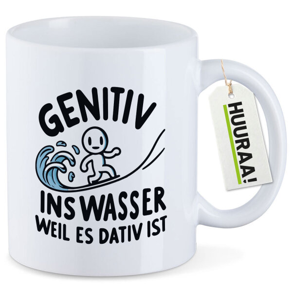 Kaffeetasse Genitiv ins Wasser Dativ ist 330ml
