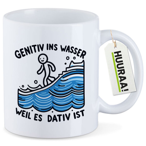 Kaffeetasse Genitiv ins Wasser Dativ ist 330ml