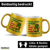 Glitzertasse Lehrerin trauen noch keinen Kaffee hatte 330ml