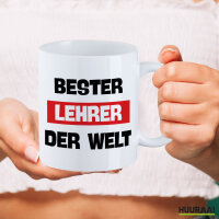 Kaffeetasse Bester Lehrer der Welt 330ml