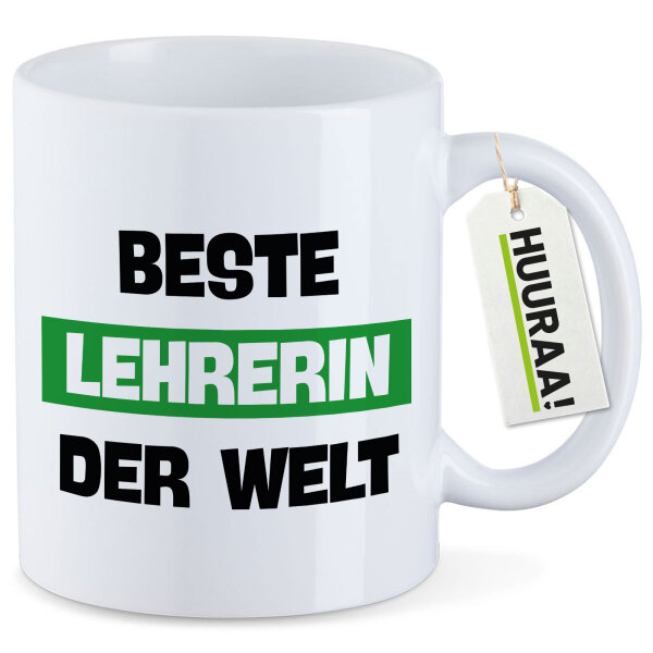 Kaffeetasse Beste Lehrerin der Welt 330ml