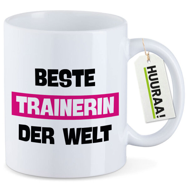 Kaffeetasse Beste Trainerin der Welt 330ml