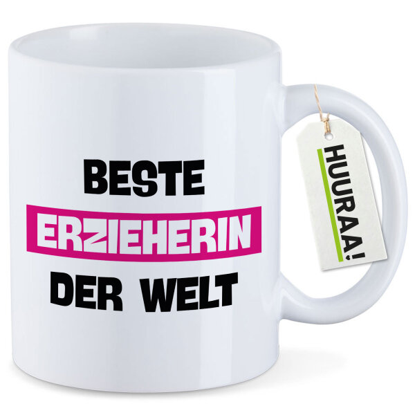 Kaffeetasse Beste Erzieherin der Welt 330ml