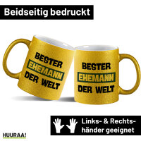 Glitzertasse Bester Ehemann der Welt 330ml