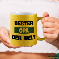 Glitzertasse Bester Opa der Welt 330ml