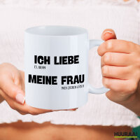 Kaffeetasse Liebe es wenn meine Frau mich zocken lässt 330ml