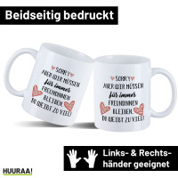 Kaffeetasse Du weißt zu viel. Müssen für...