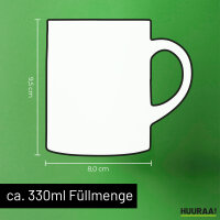 Kaffeetasse Du weißt zu viel. Müssen für immer Freunde bleiben. 330ml
