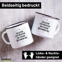 Emaille Tasse Iss Glitzer zum Frühstück und...