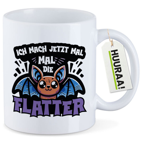 Kaffeetasse Ich mach jetzt die Flatter Fledermaus 330ml