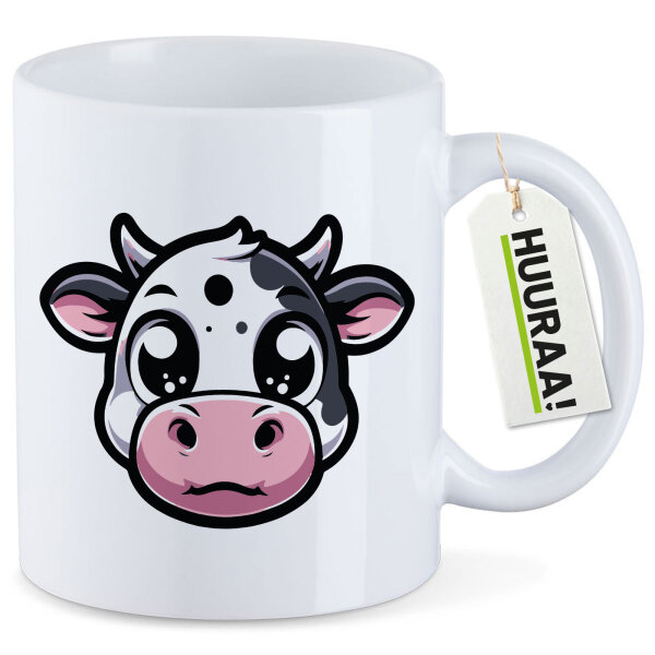 Kaffeetasse Comic Kuh Kälbchen 330ml