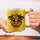 Glitzertasse Comic Kuh Kälbchen 330ml