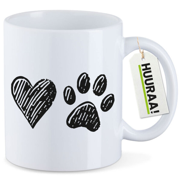 Kaffeetasse Herz Tapse 330ml