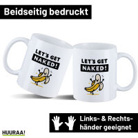 Kaffeetasse Let´s get naked Banane 330ml
