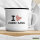 Emaille Tasse I love Comic Sans Herz 300ml Vintage