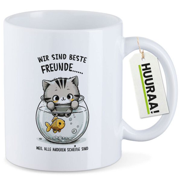 Kaffeetasse Beste Freunde Weil alle anderen scheiße sind. 330ml