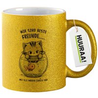 Glitzertasse Beste Freunde Weil alle anderen...