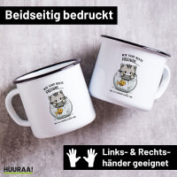 Emaille Tasse Beste Freunde Weil alle anderen...