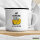 Emaille Tasse Mit Käse ist alles besser Maus 300ml Vintage
