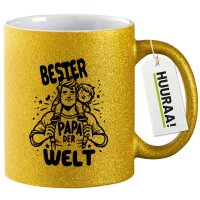 Glitzertasse Bester Papa der Welt 330ml