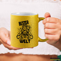 Glitzertasse Bester Papa der Welt 330ml